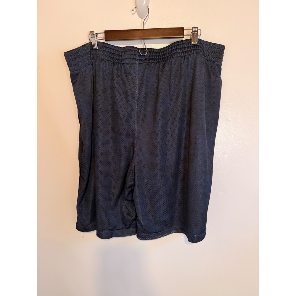Foundry Supply Men's 3XL Big & Tall Black Navy Mesh Athletic Gym Shorts - Picture 3 of 9
